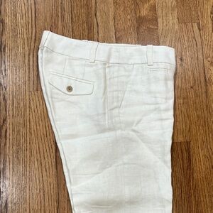 Women’s Cream Linen Dress Pants